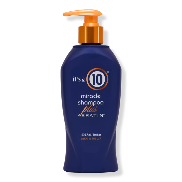 It's a 10 Miracle Shampoo Plus Keratin With 10 Benefits