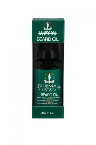 Clubman Pinaud Beard Oil with packaging