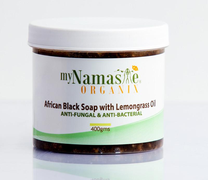 myNamaste Organix  African Black Soap with Lemongrass Oil