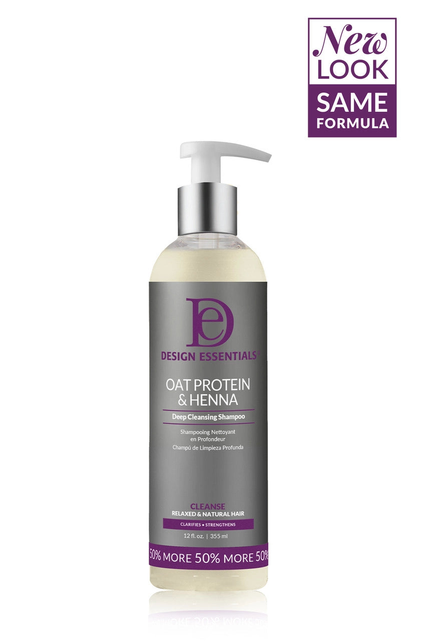 Design Essentials Purple Oat Protein and Henna Deep Cleansing Shampoo