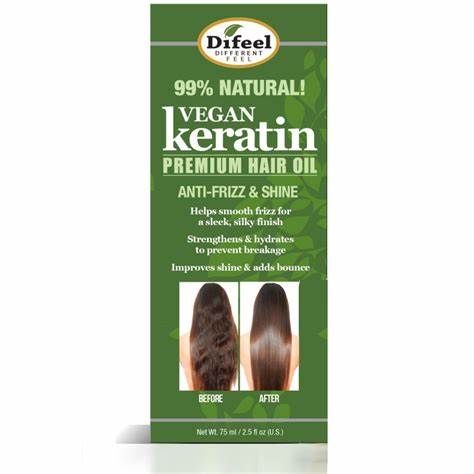 Difeel 99% Natural Blend Vegan Keratin Premium Hair Oil