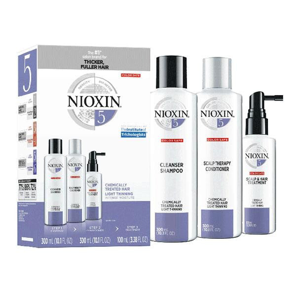 Nioxin System 5 Kit Chemically Treated Hair Light Thinning Intense Moisture